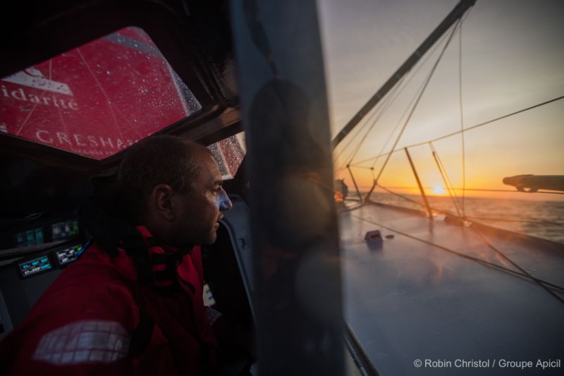 À bord de l'IMOCA de Damien Seguin - Groupe APICIL