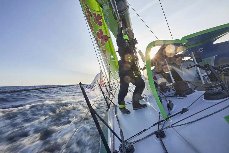 À bord de l'IMOCA Campagne de France avec Miranda Merron