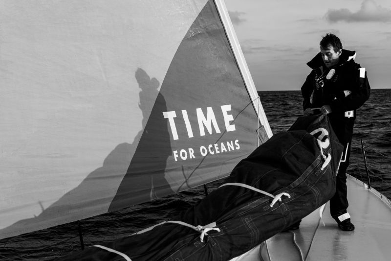 L'IMOCA Time for Oceans de Stéphane le Diraison