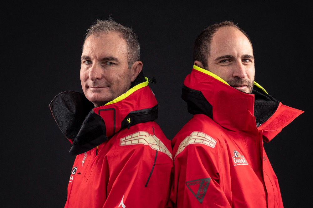 Jérémie Beyou et Morgan Lagravière - Photo de duo