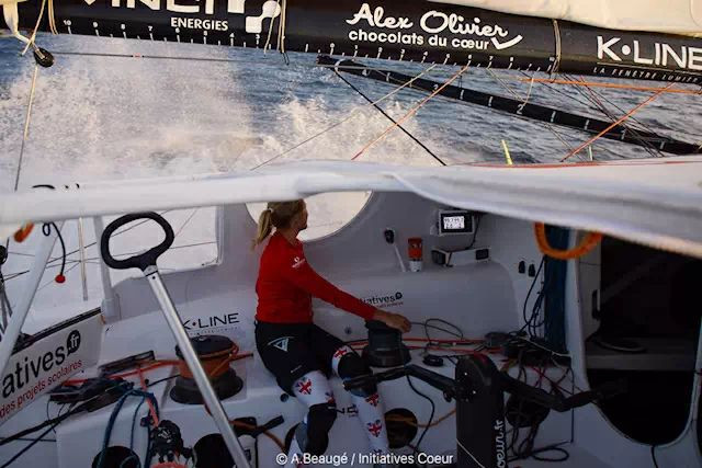 À bord de l'IMOCA INITIATIVES-COEUR avec Samantha Davies